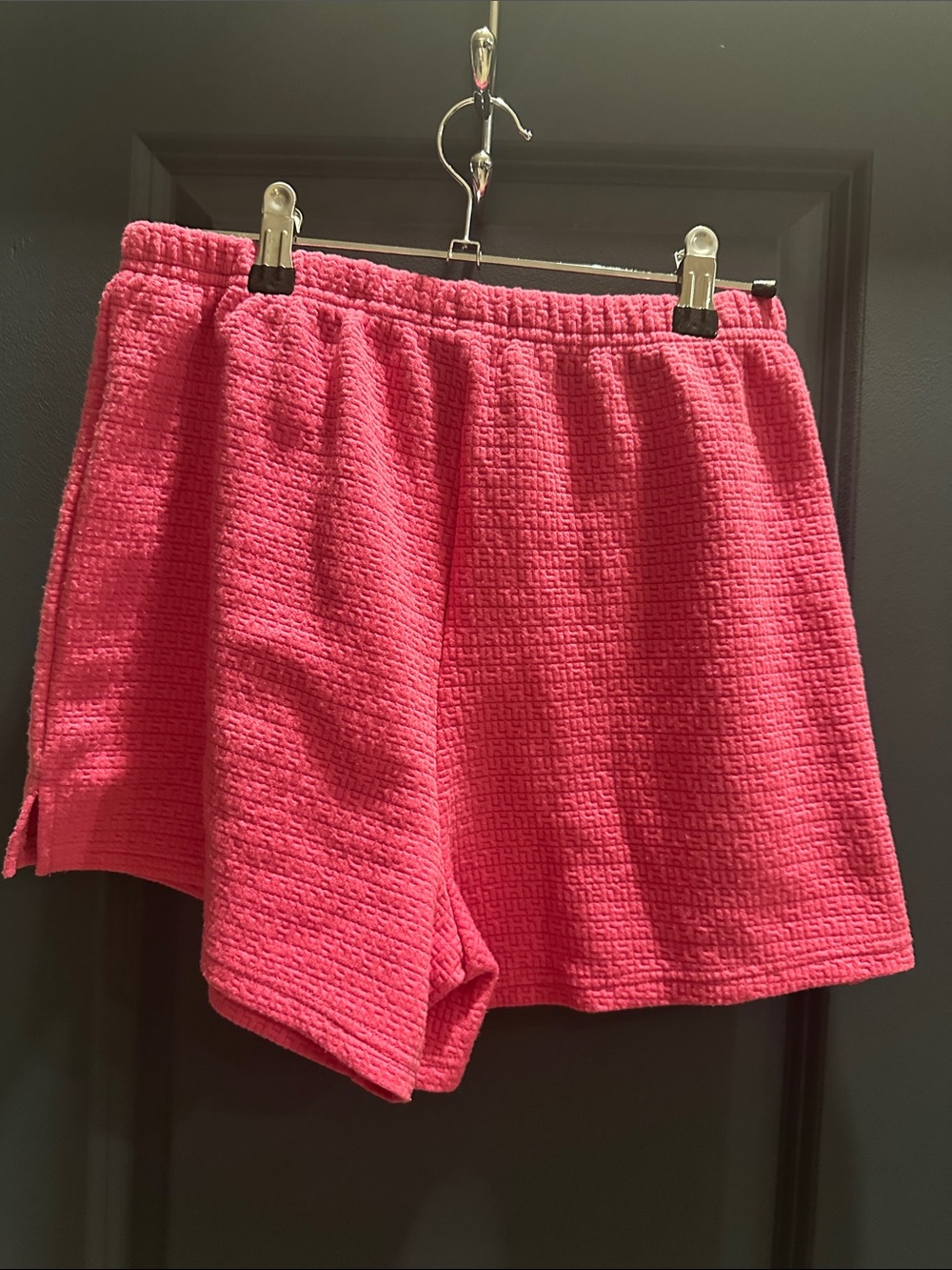 Tommy Hilfiger Hot Pink Textured knit Shorts - Picture 4 of 4